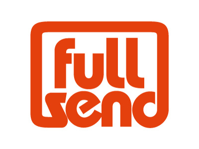 Full Send brand logo patch patchworthy skiiing skipatrol