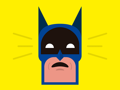 Batman batman comic flat illustration