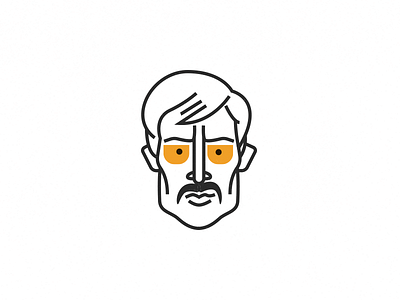 Agente Peña - wip agent clean colombia escobar icon illustration lines narcos netflix pablo peña simple