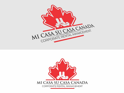 mi casa su casa canada - hatchwise design logo vector