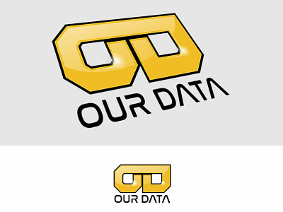 OUR DATA design logo vector