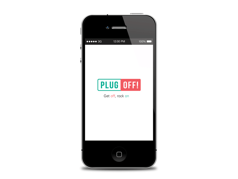 PLUG OFF! application design graphic design ux ui