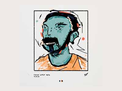 Random Person abstract adobe adobe photoshop art colors drawing dribbble faces illustration illustration art man people