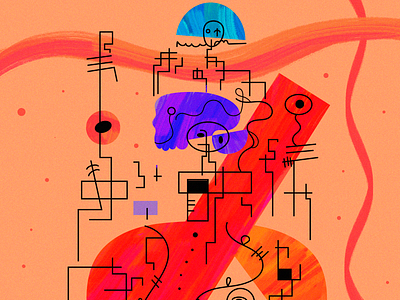 REPRODUCTION abstract adobe adobe photoshop art colors drawing dribbble faces girl illustration illustration art neosuprema