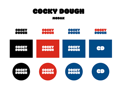 Cocky Dough branding cookie cookies