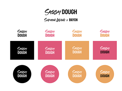 Sassy Dough branding cookie cookies