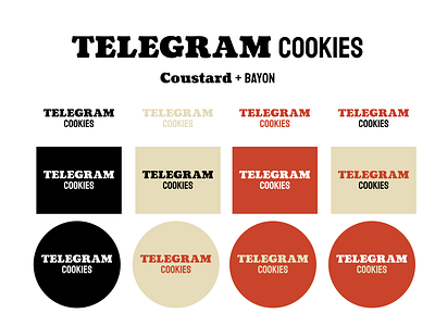 Telegram Cookies (Coustard) branding cookie cookies