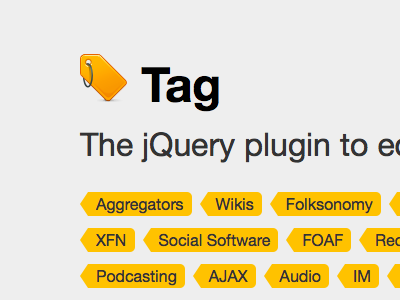 Tag demo jquery plugin tags