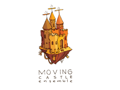 Moving Castle castle design illustration logo