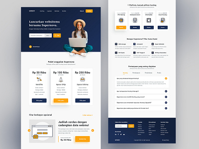 Hosting Agency Landing Page - Supernova