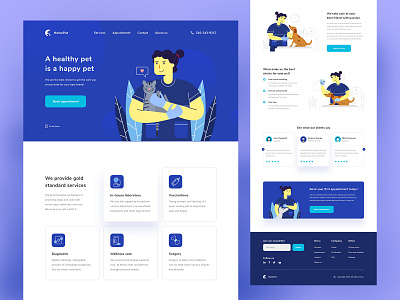 Veterinary Homepage Design