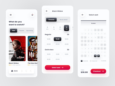 Movie Ticket App Concept