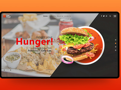 Fast Food Web Ui Design branding fast food fastfood fastfooddesing graphic design ui design uiuxdesign webdesign