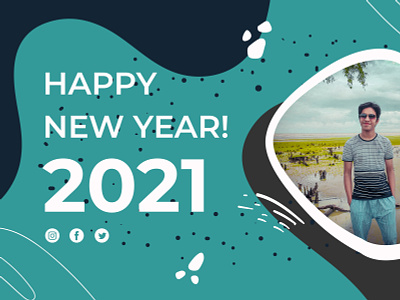 Happy New Year 2021 adobe illustrator graphic design happy new year happy new year 2021 photoshop
