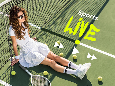 Sports Live graphic design sport sports sports design sports live sports logo sports photography sports wear tennis tennis player
