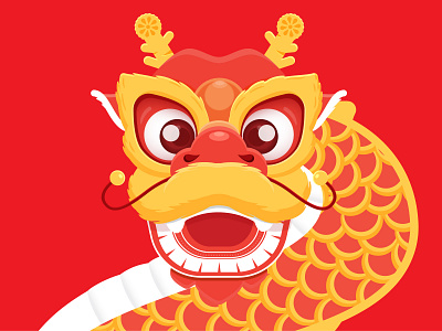 Dragon - Rồng asian asian mascots dragon dragon dance flat illustration illustration lion dance lunar new year lunar new year illustration lunar new year packaging nguyentantai tet tet illustration tet packaging vietnam designer