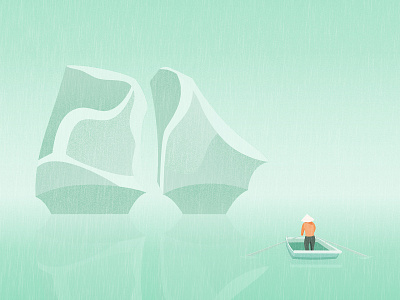 Ha Long Bay - Vịnh Hạ Long flat illustration illustration landscape illustration minimalist minimalist illustration texture illustration vector illustration vietnam vietnam designer vietnam illustration