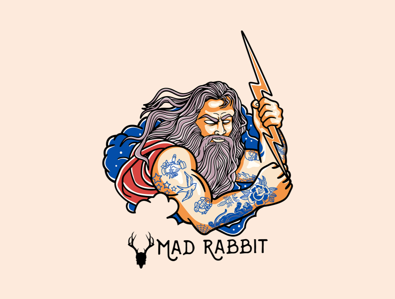 Mad rabbit by Eldstudio on Dribbble