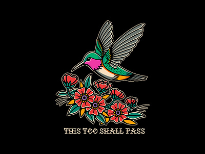 This too shall pass artwork badgedesign brand branding branding design design illustration logo tattoo