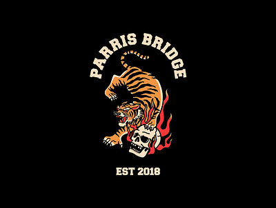 Parris bridge artwork badgedesign brand branding branding design design graphic design illustration logo tattoo tshirtdesign merch apparel band