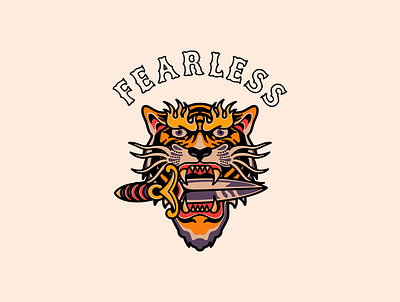 Fearless artwork badgedesign brand branding branding design design graphic design illustration logo tattoo tshirtdesign