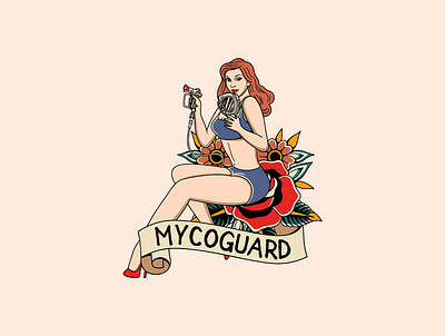 Mycoguard artwork badgedesign brand branding branding design design graphic design illustration logo tattoo