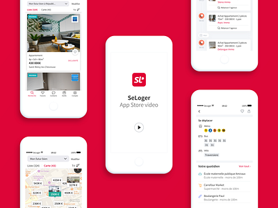 Seloger App Store video animation app design ios ui ux