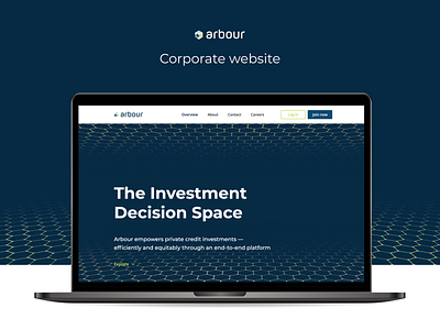 Arbour - Corporate website branding corporate website finance minimalism ux webdesign website wix