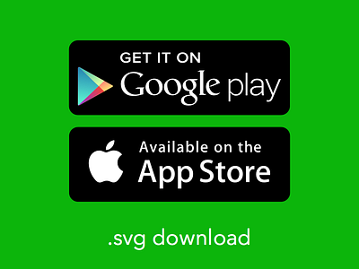 App & Play Store Badges in SVG app store badges play store svg