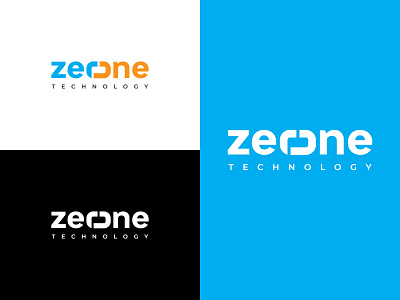 logo design - zerone business logo colorful logo graphicdesign logo logo design logo inspiration logodesign minimalist logo modern logo tech logo technology logo typography