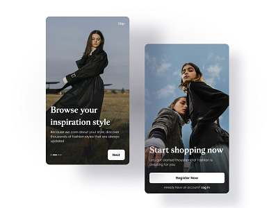 Fashion e-commerce onboarding commerce ecommerce fashion mobile app mobile app design mobile design onboarding ui