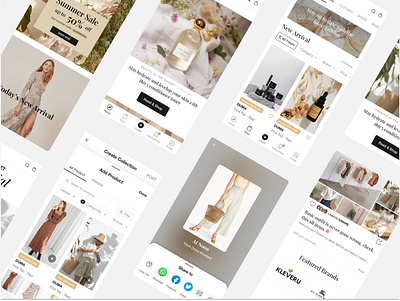 Social Commerce for The Shonet app commerce ecommerce fashion mobile app social social media design ui ux ui design