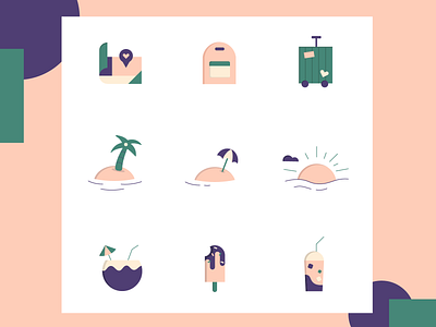 Icon Pack - Travel icon icon design icon set illustration travel travel app traveling vector