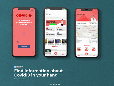 Covid 19 App app design apps coronavirus covid covid 19 covid19 design health health app healthcare jakarta medical app ui