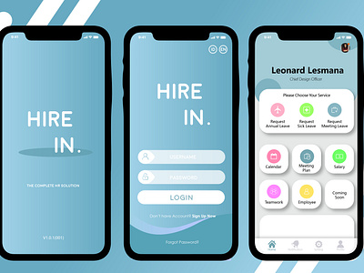 Hire.in Mock Up By Leonard Lesmana