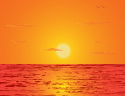 Sunset Speed Art art design flat illustration illustrator minimal ui ux vector web
