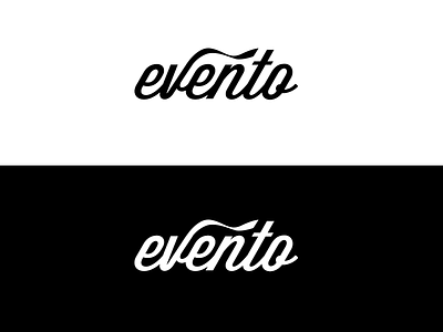Evento Logo black bw clear design evenement evento logo logotype minimalist morocco startup typo typography web white