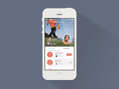 MySportner's Profile Page