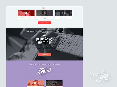 Geekftour website -2- flat geekftour minimalist onepage simple website
