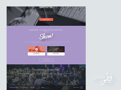 Geekftour website -3- flat geekftour minimalist onepage simple website