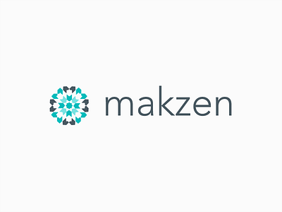 Makzen logo design arabesque flat geometry identity logo makzen traditional