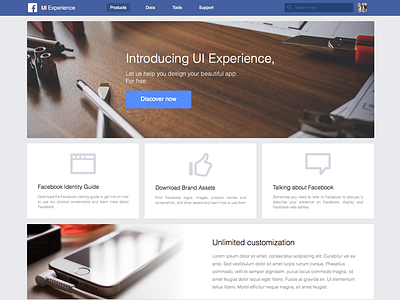 Facebook UI Experience