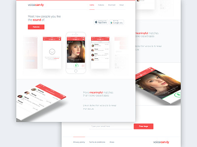 VoiceCandy landing page