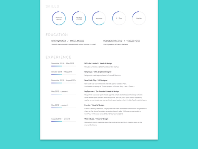 Clean Resume - Light