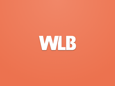 WLB - Welovebuzz brand clean color flat identity logo minimalist morocco orange simple welovebuzz wlb