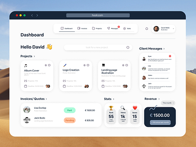 Freelance Dashboard Ui Design