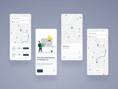 Transportation App Concept android app design application application design booking design illustration ios map minimal mobile app transport transport app ui uidesign ux