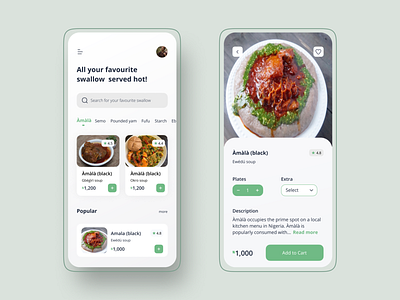 Swallow Food App Exploration