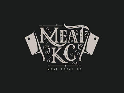 manual hand Logo Meat Vintage