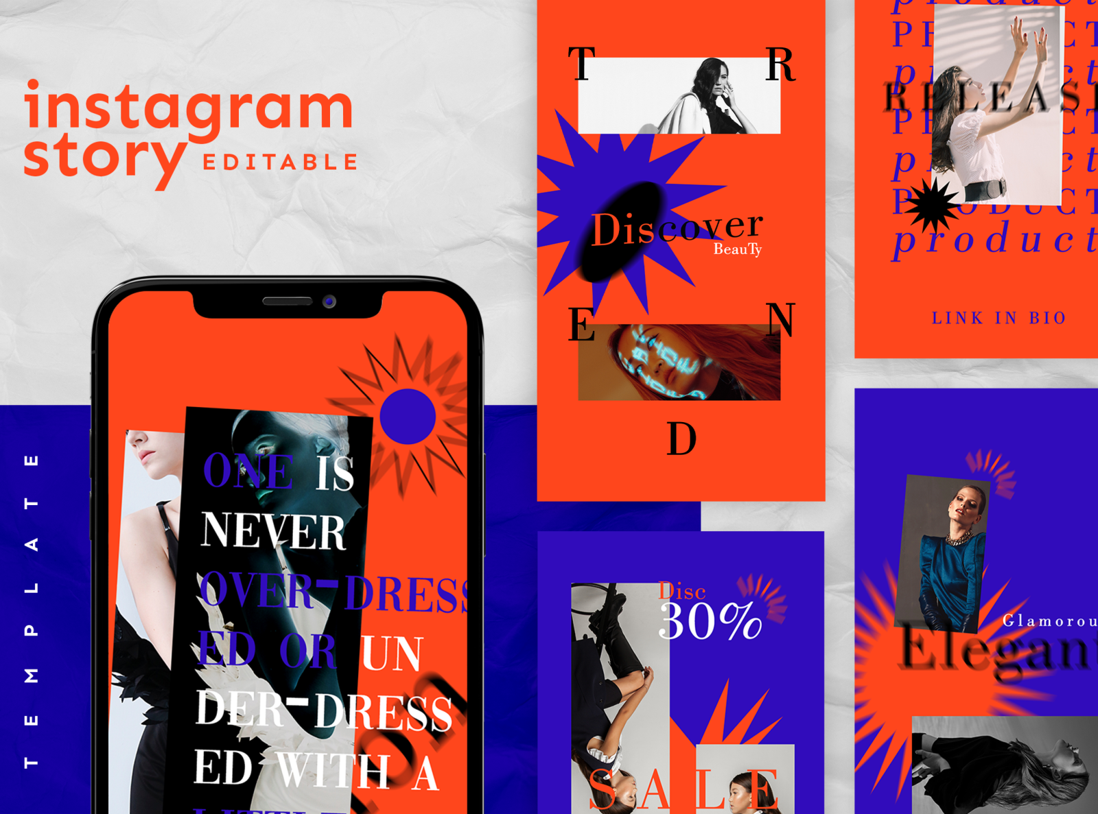 Instagram Stories Template Brutalist Style By Shinra Studio On Dribbble